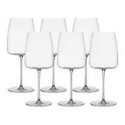 6pc Ecology Epicure Stemmed 600ml/23.5cm Red Wine Glasses Drinkware Set Clear