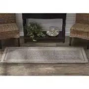Hartwick Braided Area Rug, Rectangle 2'x 6' By Park Designs. Dark & Light Gray