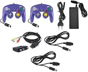 Accessory Set Extension Cable Power Supply Purple Controller for Nintendo Gamecube GC Controller Extension TV Cable