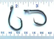 50 GT 4X strength L2004 Inline Black Nickel Circle Hooks size 3/0