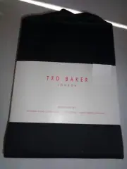 NEW TED BAKER LONDON QUEEN Sheet set to 17" -100% ultra-fine Cotton SATEEN Black