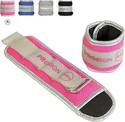 PROIRON Ankle Weights, Wrist Weights 1 Pair 0.5 1 1.5 2KG Reflective Leg Arm Weights for Women Men Kids With Adjustable Straps Weighted Ankle Weights Set for Gym,Fitness, Workout,Walking, Jogging - 4 Colors