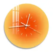 Silent Modern Sunset Wall Clock 30cm Battery Operated Totoro Design Decorative
