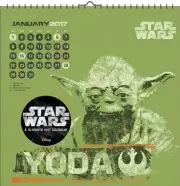 Star Wars Saga Art 2017 12"x12" Wall Calendar