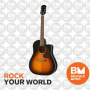 Epiphone J45 EC Acoustic Guitar Aged Vintage Sunburst Gloss w/ Pickup & Cutaway