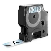 Dymo D1 Standard Label 19mm x 7m - Black on Clear