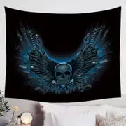Cool Dark Art Guitar Strings Skull Tapestry