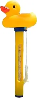 Floating Water Temperature Gauge, Pool Thermograph Floating, 6.3x0.47 Inches Precision Measurement Easy Read Thermometer Tool for Aquariums Outdoor Pools Bathtubs Fish Tanks