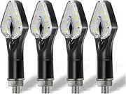 Indicators Flowing Turn Signal Mini Motorcycle - Turn Signal Light 12V Amber Flowing Water Sequential Light Blinker Indicator Lamp for Sportster XL 1200 883 Turn Signal Indicator (Size : 4PCS)