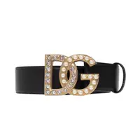 在飛比找蝦皮商城優惠-Dolce & Gabbana DG 女款DG 珠寶徽標窄版