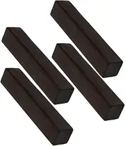 WHAMVOX Chinese Calligraphy Paperweight Wooden Paperweight Set 4pcs Black Wood Calligraphy Supplies for Writing