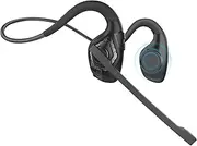 Seflorgo Bluetooth Headset with Mic, Wireless Headset with Microphone Noise Cancelling, Open Ear Comfort Headphones for Phone Calling PC Meeting, Bluetooth V5.3 Dual Connect, 10 Hrs Worktime