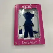 Barbie blue w gold trim mandarin collar capri set Party Fashion Avenue