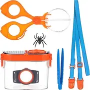 JOINPAYA 1 Set Insect Catcher Kit: Bug Collections Kit Butterfly Net Insect Tweezers Bugs Habitat Outdoor Explorer Kit Summer for Magnifying Glass Boys Girls