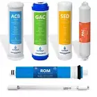 6 Month Ultraviolet Reverse Osmosis System Replacement Set – 6 Filters – 100 GPD