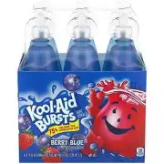 Kool-Aid Bursts (Berry Blue) Ready 6 ct - 6.75 fl oz Bottles