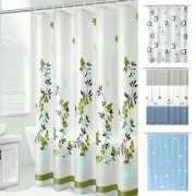 Bathroom Shower Screens Curtain Hook Ring Mildew Resistant Waterproof PEVA *