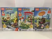 RETIRED Mega Construx Pokémon Chespin Fennekin Chimchar Pikachu Froakie Dedenne