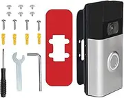 Apartment Ring Doorbell Mount,Adjustable Adhesive Doorbell Bracket | Ring No-Drill Mount, Stable Mounting Bracket for Workplace, Rental, House