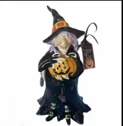 Blue Sky Halloween Witch Tea Light Candle Holder New