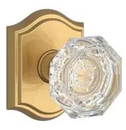 Baldwin FD.CRY.TAR.044, Full Dummy, Crystal Knob Traditional Arch Rose, Satin Br