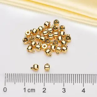 DIY珍珠小配件 包金收尾固定扣 珍珠項鏈 手鏈 固定夾頭 藏線夾頭