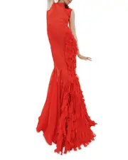A. w.a. k.e. Mode Organza Godet Dress