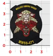 MARINE CORPS SUPPORT SQUADRON MWSS-471 WOLVES EMBROIDERED HOOK & LOOP PATCH