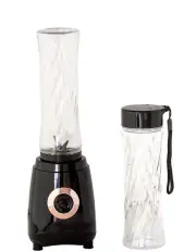 [Healthy Choice] Blend & Go Portable Blender with 2 Non-BPA Bottles 400ml in Clear/Black