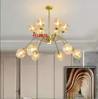 Nordic Modo Molecule Chandelier Ceiling Led Glass Living Room Bedroom Light Lamp