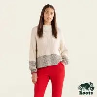 在飛比找momo購物網優惠-【Roots】Roots女裝-經典小木屋系列 立領針織毛衣(