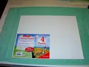 Artist CANVAS PANELS 11x14 (4/pack) Acrylic Triple Primed Acid Free NIB