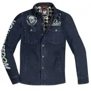 Genoa Stampato Blue Motorcycle Textile Jacket