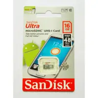 在飛比找蝦皮購物優惠-Micro SD Sandisk Ultra 16Gb 16