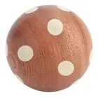 Mushroom LED Table Lamp Wooden Warm Lamp Stepless Dimming Rechargeable Bedside