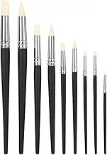 Respicefinem 9 Pieces Ergonomic Rubber Tip Sculpting Tools Precise Shaping & Texturing for Pottery Ceramics Polymer Clay Multiple Sizes
