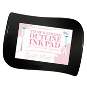 Light Pink Stamp & Colour Outline Ink Pad for Alcohol Ink Colouring CO728477