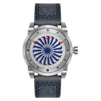 在飛比找PChome24h購物優惠-ZINVO 刀鋒戰士渦輪機械腕錶-藍X銀