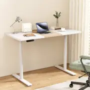 Standing Desk Motorised Electric Dual Motor 140CM White Pine