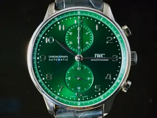 [好時計]IWC 萬國錶 IW371615 Portuguese 綠面 葡萄牙 透明錶背 41mm八年保固 WS847