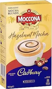 Moccona Cadbury Hazelnut Mocha - 40 Individual Sachets (8 x 5 pack)