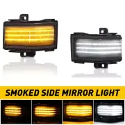 Smoked Switchback Mirror LED Side Towing Pair Light For 17-22 Ford Super Duty