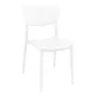 European Made - White Monna Chair by Siesta - Outdoor Dining Chair by Dane Craft