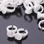 100Pcs/Pack Eyelash Pallet Glue Holder Adhesive Holders Eyelash Extensions Glue Rings