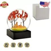 Classic Snow Globe - Autumn Pals Scene with Golden Retriever & Jack Russell