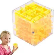 Maze Cube | 3D Ball Maze Toy for Kids - Rolling Ball Maze Game, Portable Cube Maze Toy, Educational Fidget Toys, Birthday Holiday Favors for Kids
