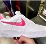 NIKE WMNS AIR FORCE 1 07 SE 情人節 白粉紅 愛心 3D立體 CV8482-100慢跑鞋