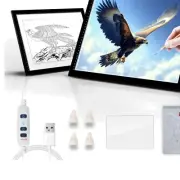 25.41" Portable LED Light Box - 10-Level Dimmer for Artists and Crafters