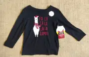 North Pole Trading Co. Kids Unisex Falala Llama Long Sleeve