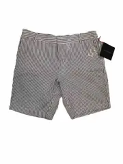 Cynthia Rowley Womens 12 Shorts Seersucker Blue And White Stripe NWT